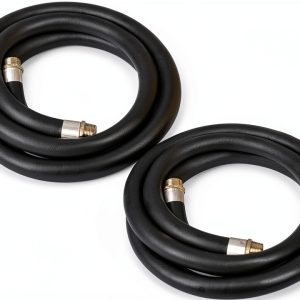 Apache 98108455 3/4" 12ft 60 PSI Fuel Transfer Hose - Black, 2 Pack-0