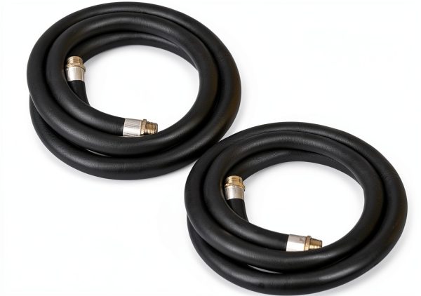 Apache 98108455 3/4" 12ft 60 PSI Fuel Transfer Hose - Black, 2 Pack-0