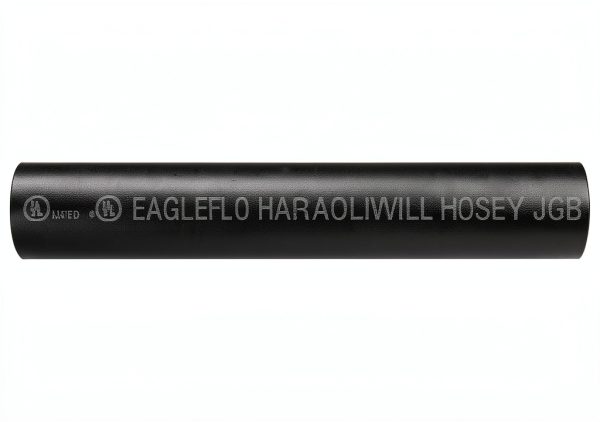 JGB Enterprises Eagle Hose Eagleflo Rubber Gasoline Dispensing Hose Assembly, 3/4" Chrome Plated Brass NPT Male Swivel, 150 psi Max Pressure, 15' Length, 3/4" ID x 1.13" OD-0