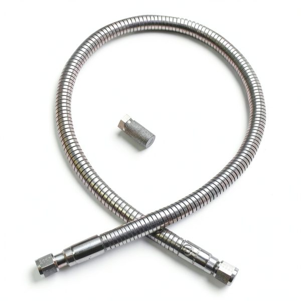 Cryogenic Transfer Hose 48" by Western Enterprises 316 Stainless-1