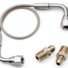 Stainless PTFE Hose YUXIVCNE 20in JIC‑4 & 1/4 NTP Adapter-0