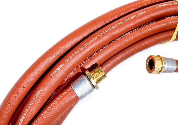 Fuel Oil Delivery Hose 1" 100ft Swivel NPT 250psi Cedarstone Hose-0