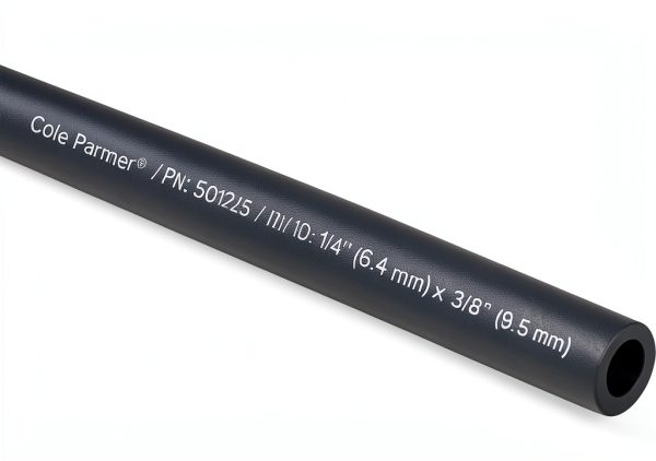 TPE Tubing, Black, 1/4" ID x 1/2" OD; 25 Ft-0