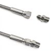Stainless Steel PTFE Reinforced Hose Fit for ARB 740203, JIC-4 Female or 1/4 NPT Male Adapter, 870 PSI, 40 Inch Length,-40°F-400°F-3