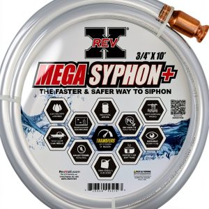 REV X Mega Syphon 3/4" x 10 ft priming hose-0