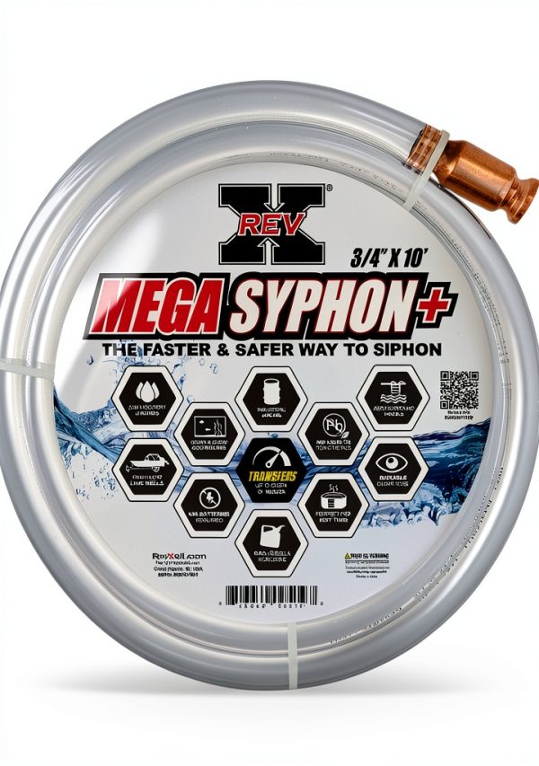 REV X Mega Syphon 3/4" x 10 ft priming hose-0
