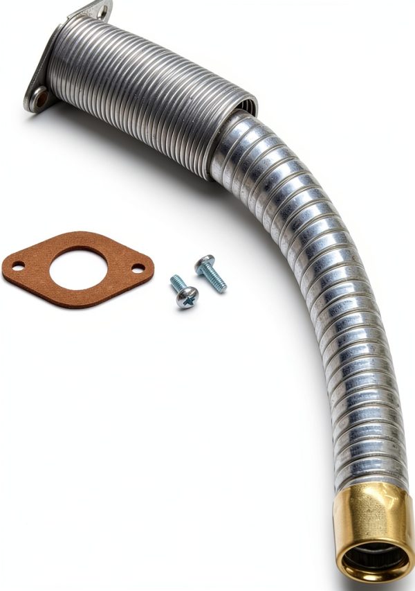 Justrite 11078 5/8" Flex Hose for Type II Safety Can - Steel, 9" Long-0