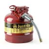 Justrite 11078 5/8" Flex Hose for Type II Safety Can - Steel, 9" Long-1