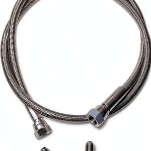 Stainless Steel PTFE Hose JXHONG 40in JIC-4 Female/1/4" NPT Male-0