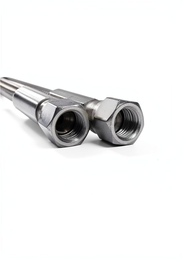 Stainless Steel PTFE Reinforced Hose Fit for ARB 740203, JIC-4 Female or 1/4 NPT Male Adapter, 870 PSI, 40 Inch Length,-40°F-400°F-4