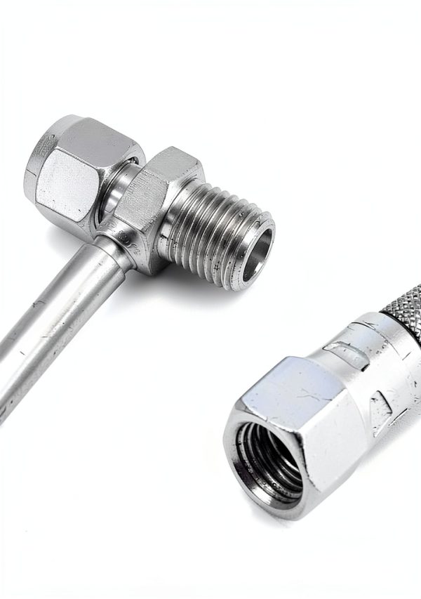 40 inch PTFE Hose by BTROVIA - JIC-4 or 1/4 inch NPT Male-3
