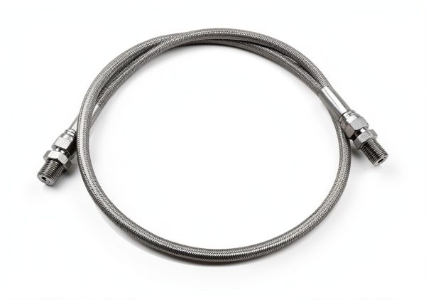 Stainless Steel PTFE Hose JXHONG 40in JIC-4 Female/1/4" NPT Male-3